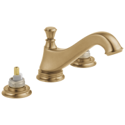 Delta Cassidy® Two Handle Widespread Bathroom Faucet - Low Arc Spout - Less Handles