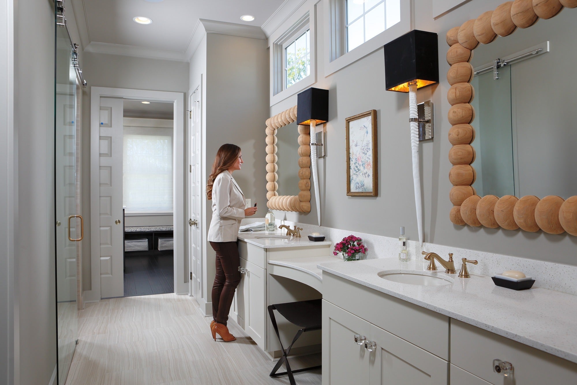 Delta Cassidy® Two Handle Widespread Bathroom Faucet - Low Arc Spout - Less Handles