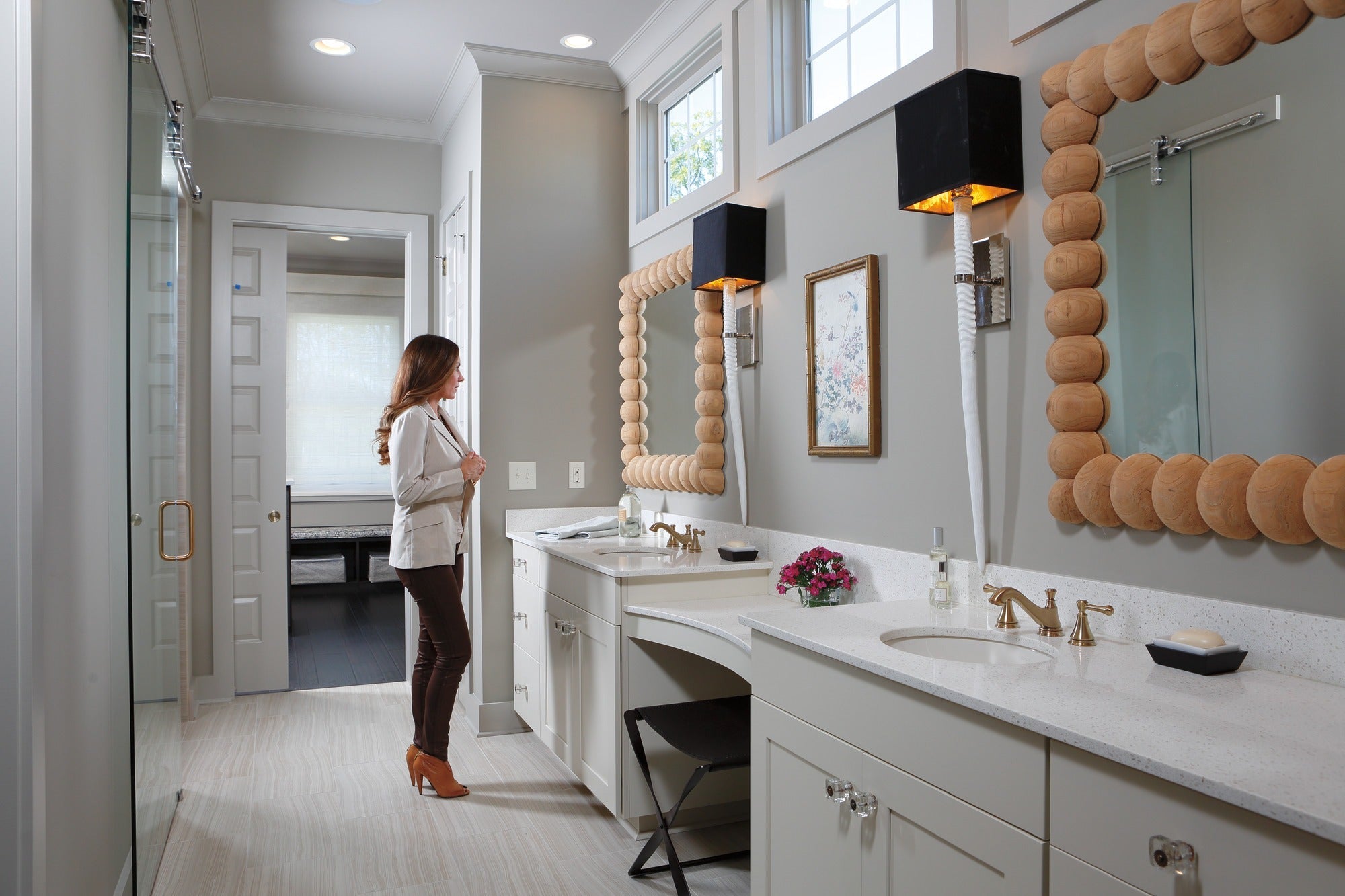 Delta Cassidy® Two Handle Widespread Bathroom Faucet - Low Arc Spout - Less Handles