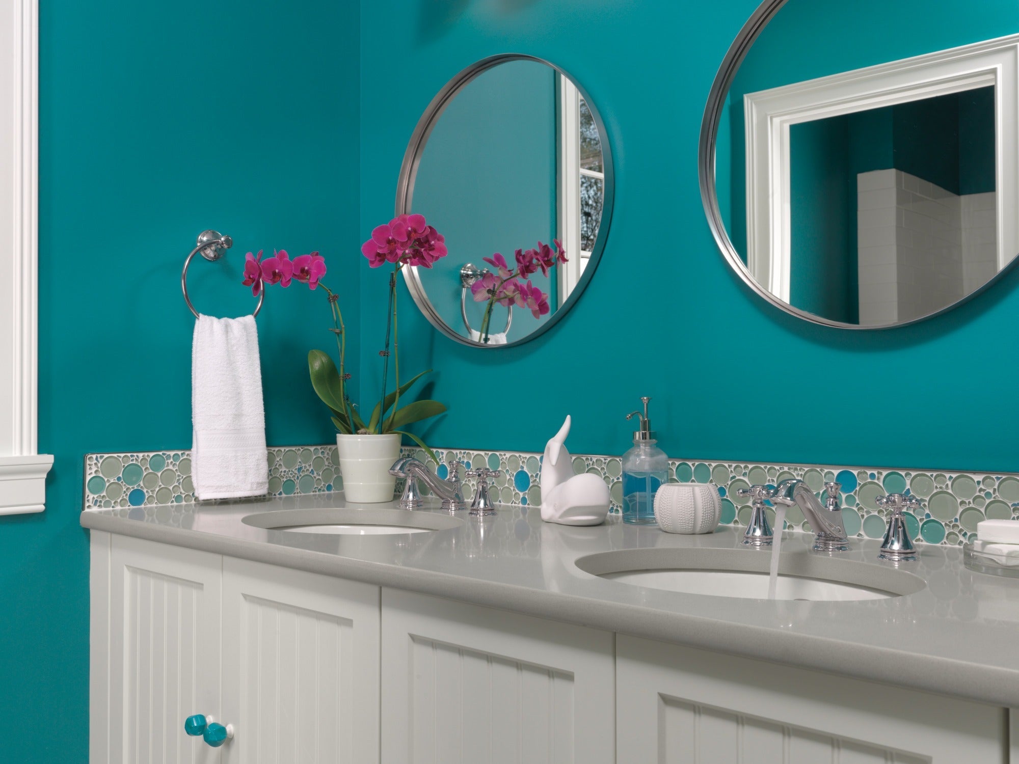 Delta Cassidy® Metal Cross Handle Set - Deck Mount Bathroom & Bidet