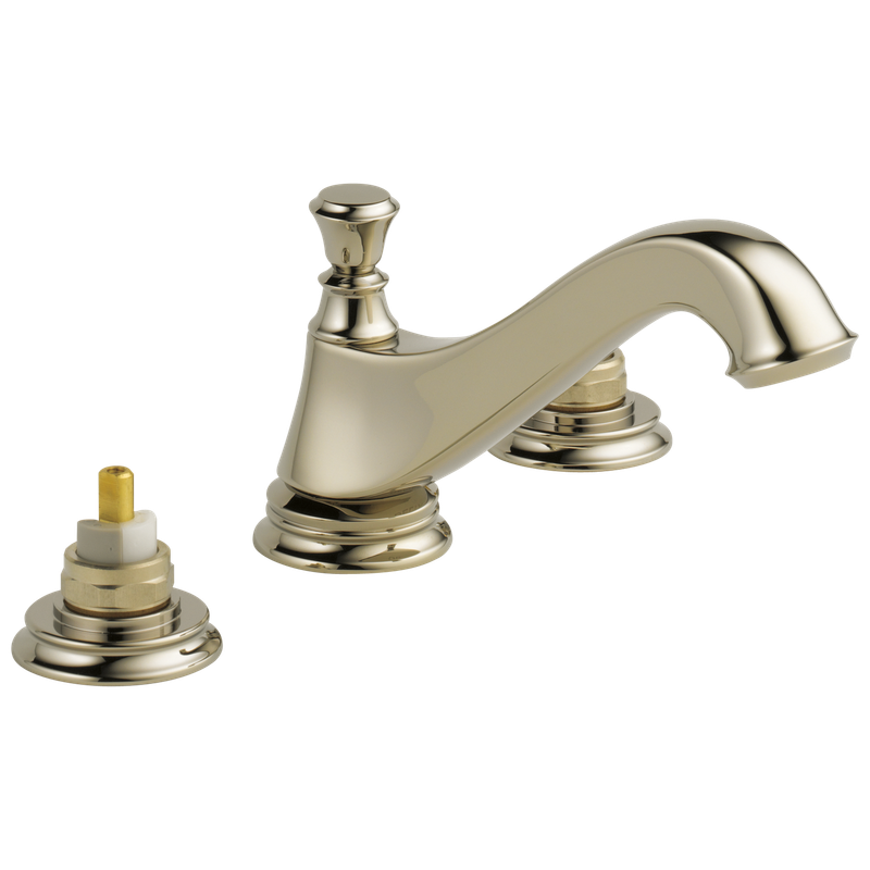 Delta Cassidy® Two Handle Widespread Bathroom Faucet - Low Arc Spout - Less Handles