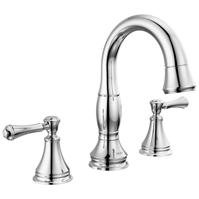 Delta Cassidy® Two Handle Widespread Pull Down Bathroom Faucet