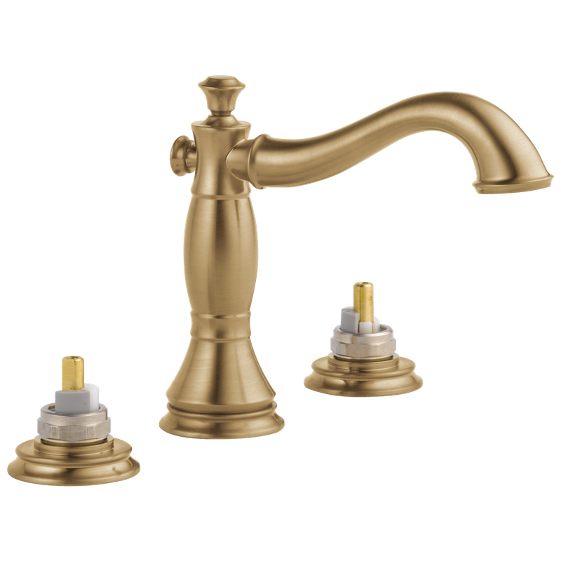 Delta Cassidy® Two Handle Widespread Bathroom Faucet - Less Handles
