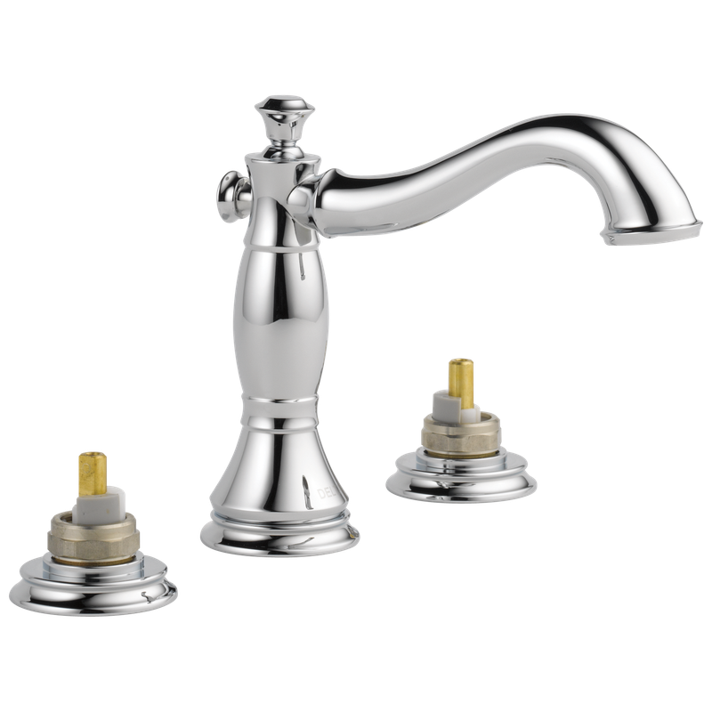 Delta Cassidy® Two Handle Widespread Bathroom Faucet - Less Handles