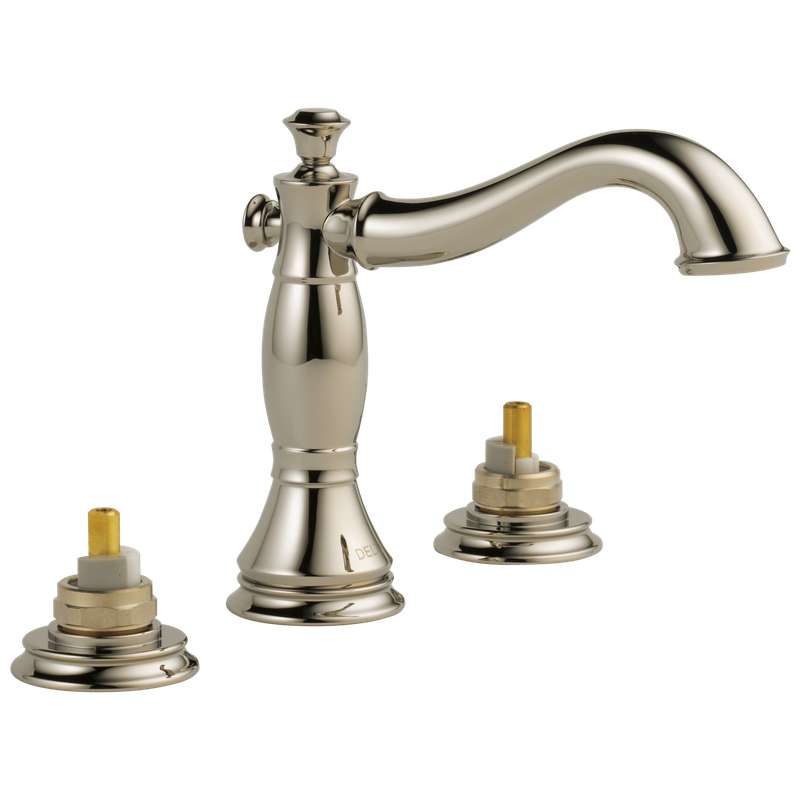 Delta Cassidy® Two Handle Widespread Bathroom Faucet - Less Handles