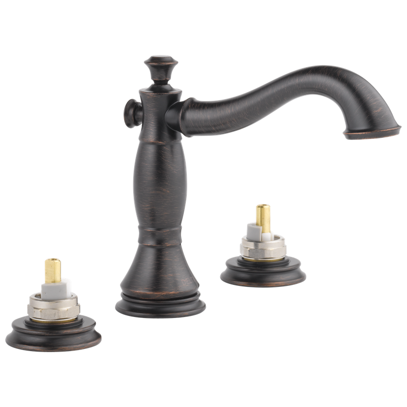 Delta Cassidy® Two Handle Widespread Bathroom Faucet - Less Handles