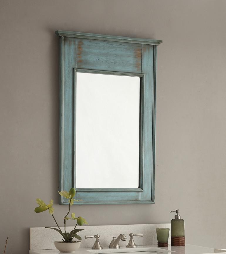 Chans Furniture CF-28884BU 36 Inch Abbeville Farmhouse Style Distressed Blue Bathroom Vanity