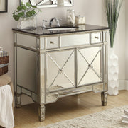 Chans Furniture YR-023G-36 36" Benton Collection Black Granite Top Ashlyn Bathroom Sink Vanity