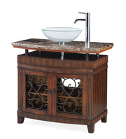 Chans Furniture Q226BN 36" Benton Collection unqiue Artturi Vessel Sink Bathroom Vanity