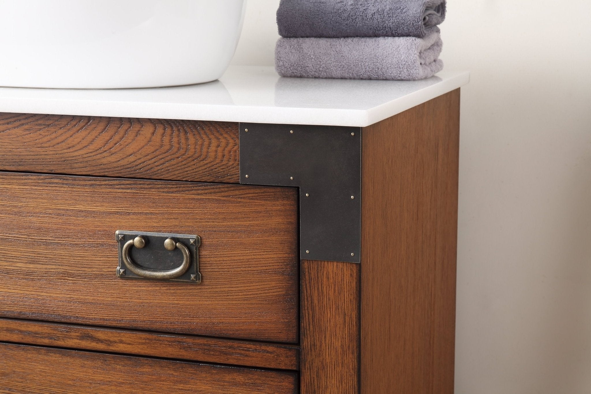 Chans Furniture CF-35535-BO 36" Benton Collection Vessel Sink Traditional Style Bathroom Vanity Akira