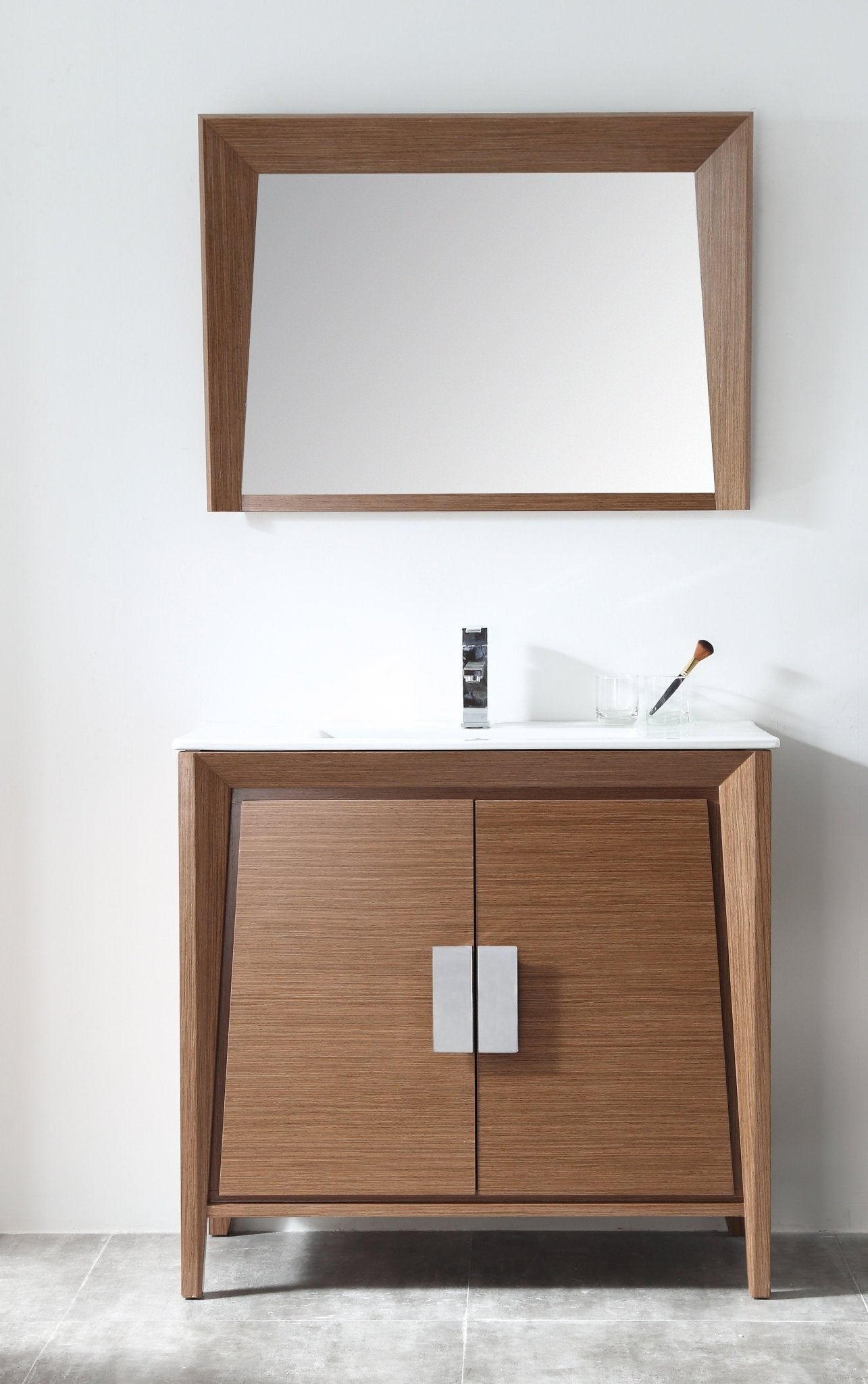 Chans Furniture CL-22WV36-ZI 36" Larvotto Light Wheat Modern Bathroom Sink Vanity