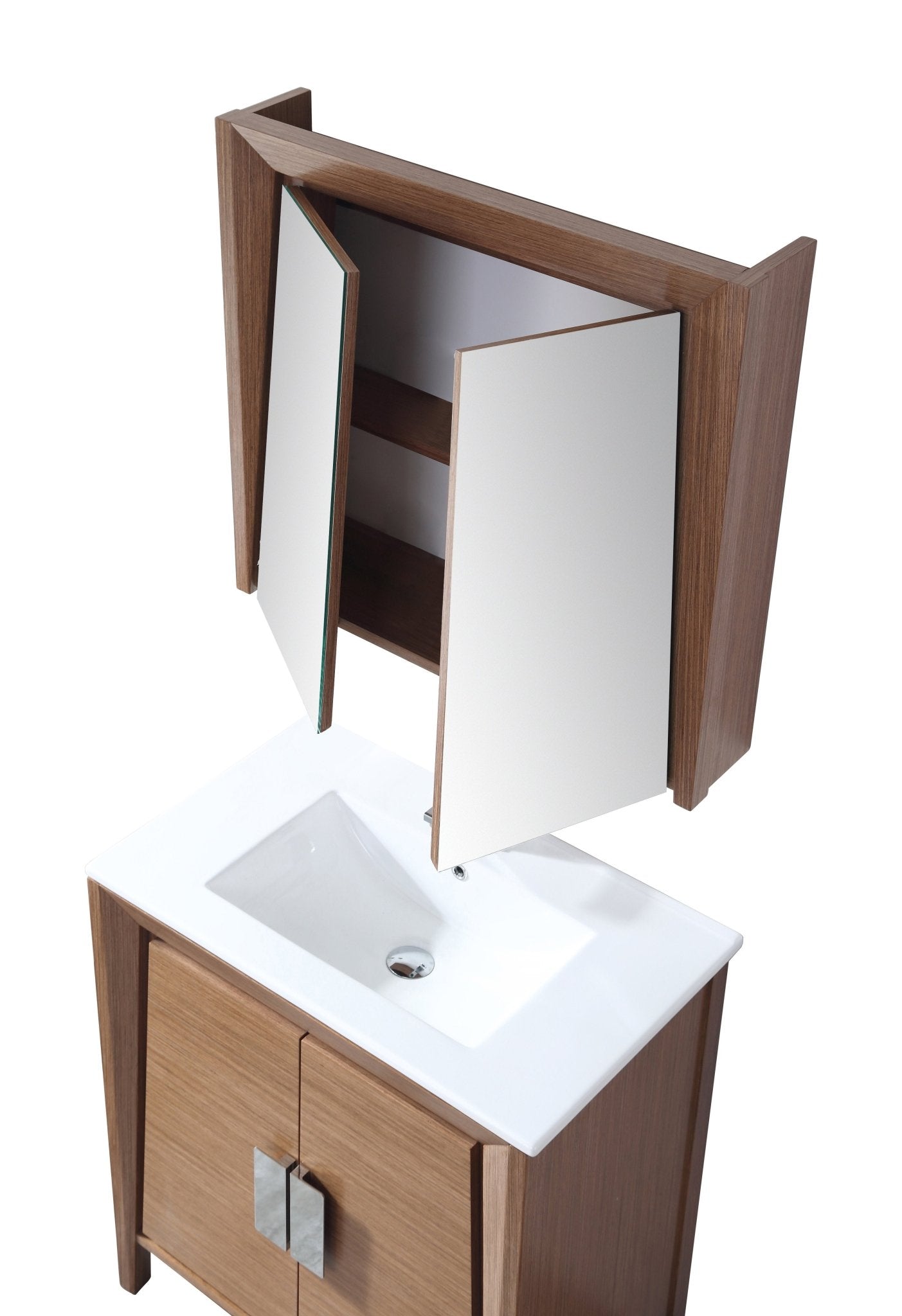 Chans Furniture CL-22WV36-ZI 36" Larvotto Light Wheat Modern Bathroom Sink Vanity