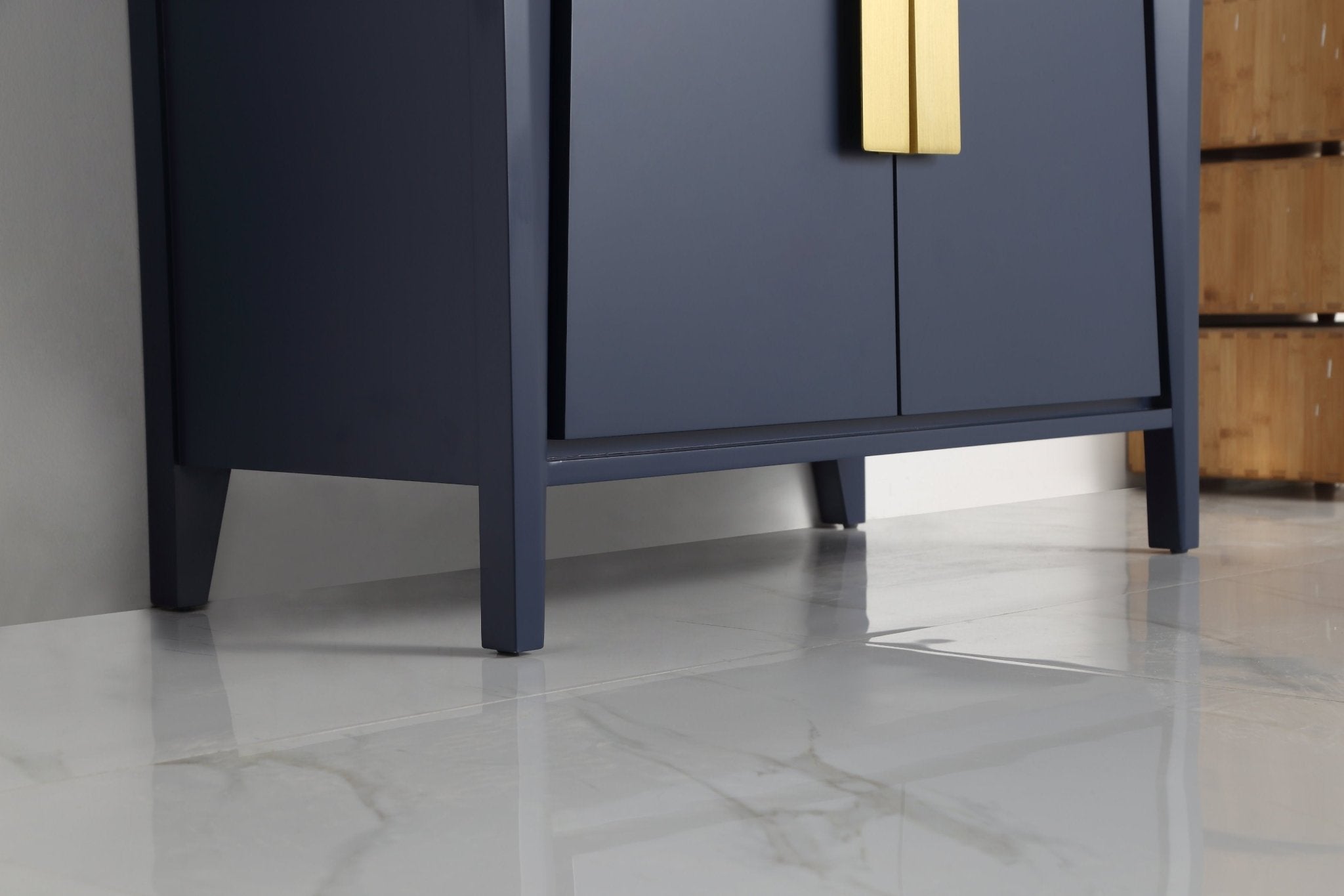 Chans Furniture CL-22NB36-ZI 36" Larvotto Navy Blue Modern Bathroom Sink Vanity