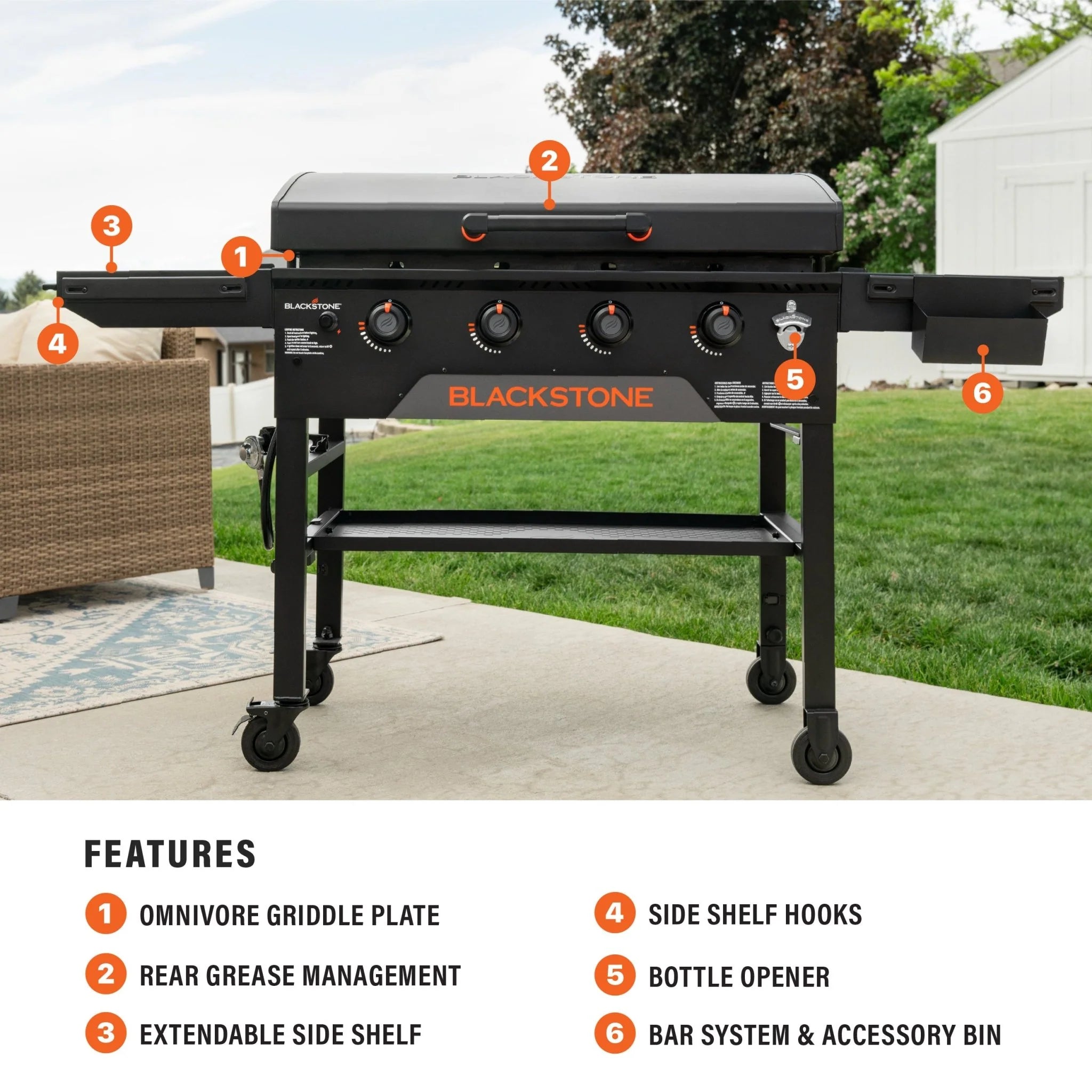 Blackstone Original 36” Omnivore Griddle with Hood – 2322