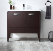 Chans Furniture CL-409WE36-ZI 36" Tennant Brand Adagio Wenge Finish Bathroom Sink Vanity