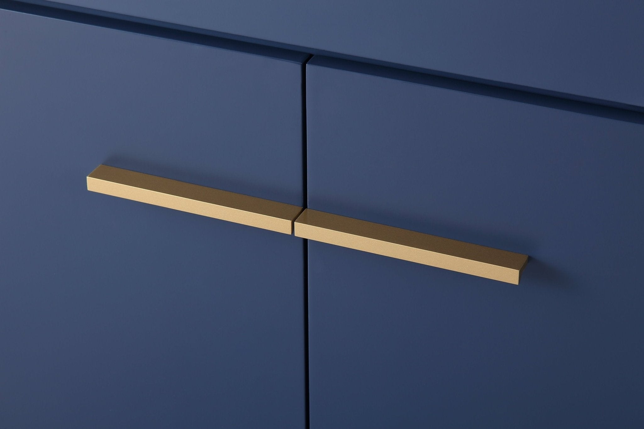 Chans Furniture TB-9936NB-36NU 36"  Tennant Brand Modern Style Navy Blue Beatrice Vessel Sink Bathroom Vanity
