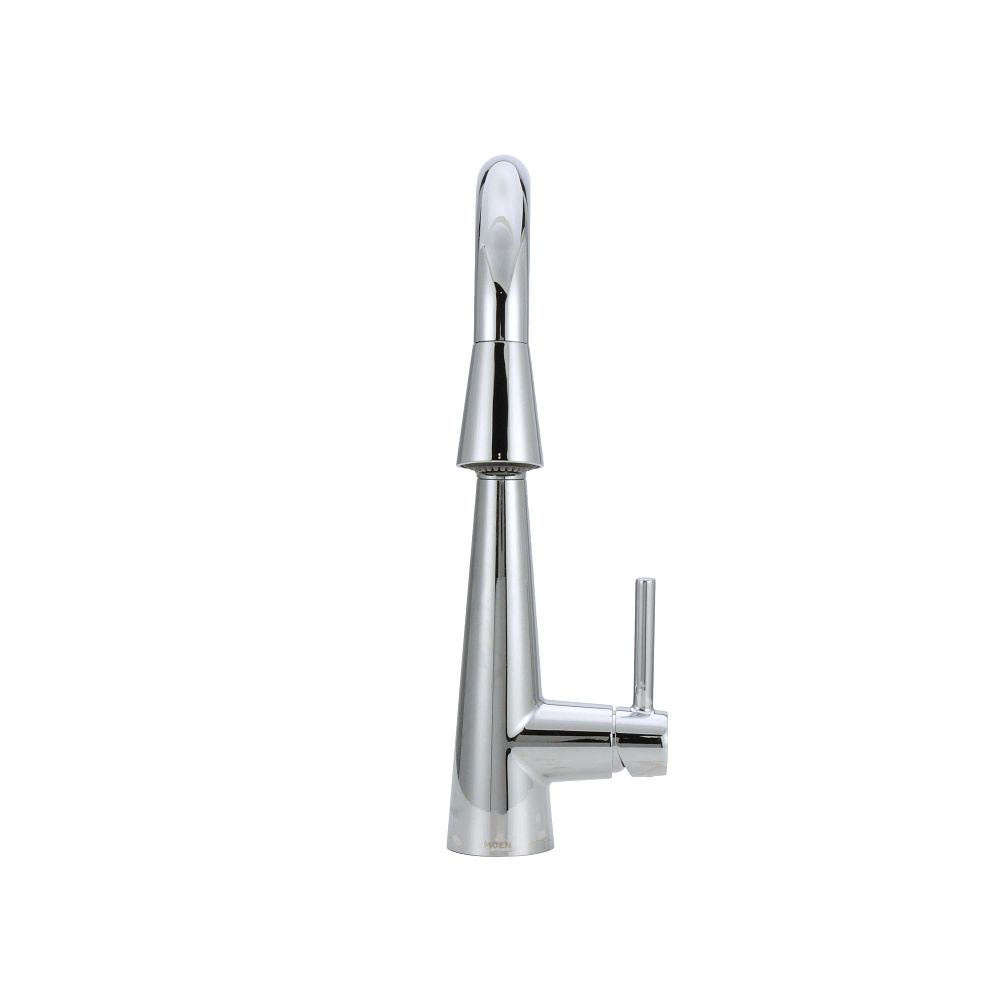 Sleek One-Handle Pulldown Bar Faucet