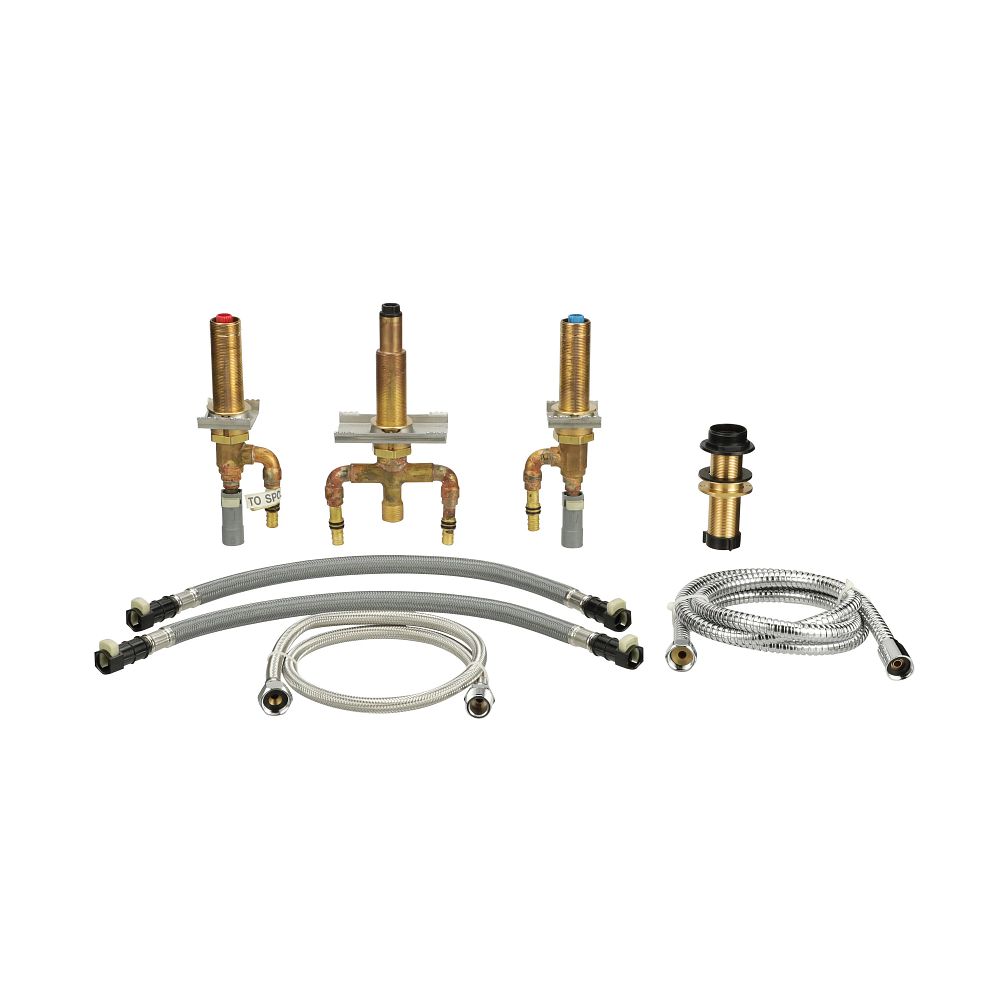 M-pact Roman Tub With Diverter 10" - 24" Center 1/2" Cpvc Crimp Ring Pex Connection