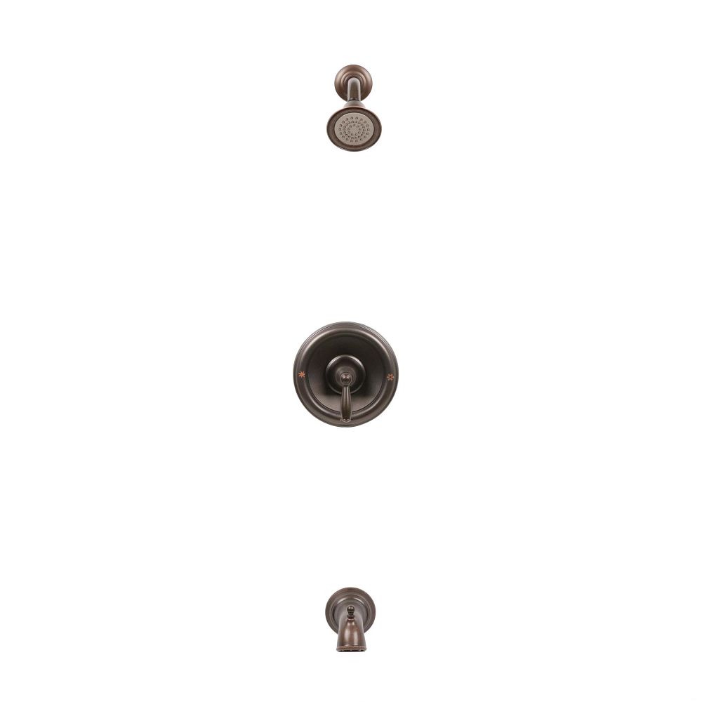 Brushed nickel Posi-Temp(R) tub/shower