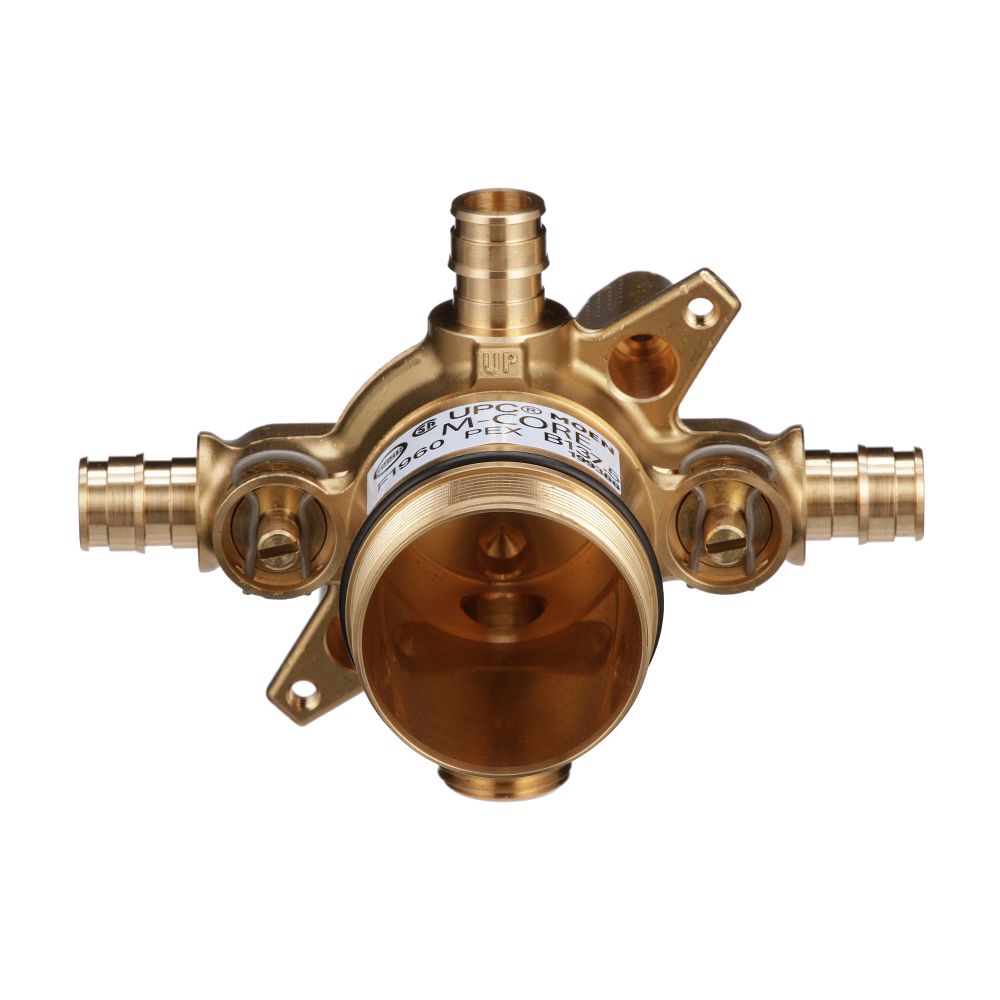 M-CORE 4 Port 1/2" Cold Exp Pex With Cc/ips Tub Connection Includes Stops