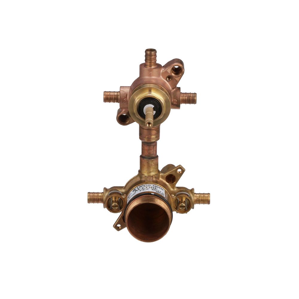M-CORE Transfer 1/2" Crimp Ring Pex Connection Includes Pressure Balancing Stops Volume Control