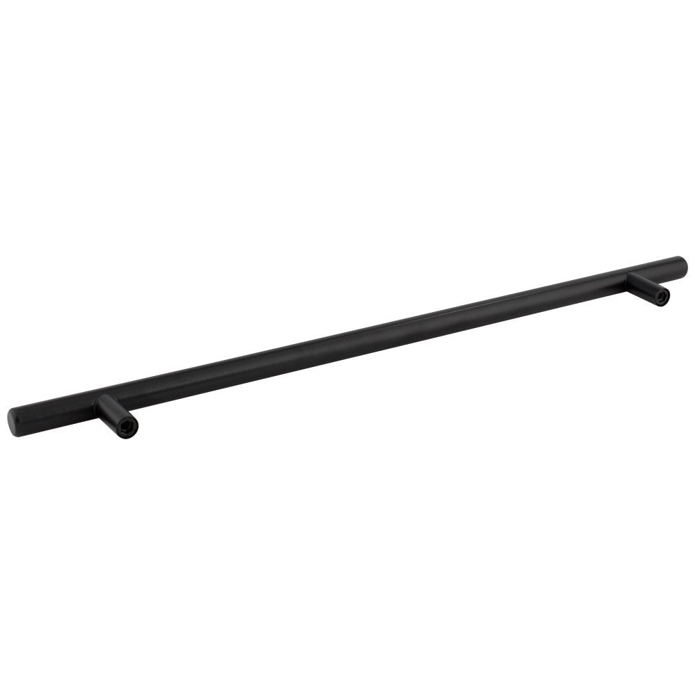 Hardware Resources 96 mm Center-to-Center Hollow Matte Black Stainless Steel Naples Cabinet Bar Pull