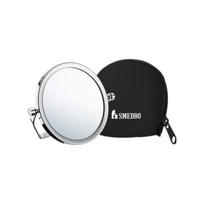 OUTLINE - Travel Mirror with swivel stand in Polished Chrome