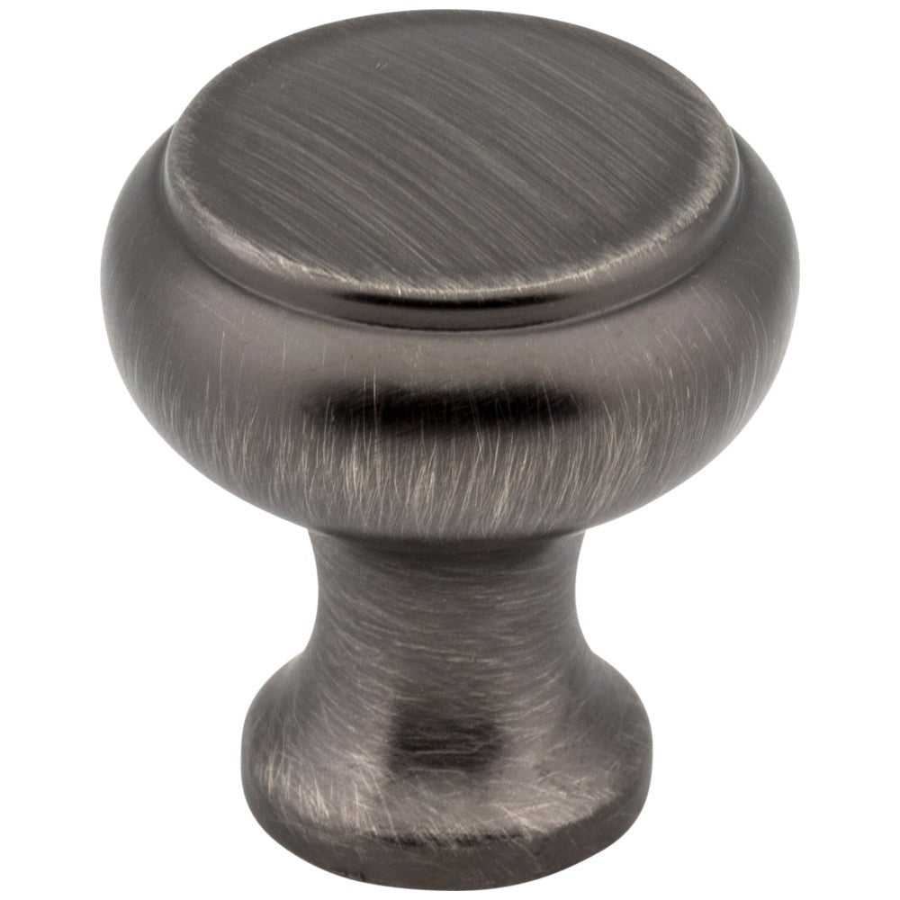 Hardware Resources 1-3/16" Diameter Satin Nickel Button Westbury Cabinet Knob