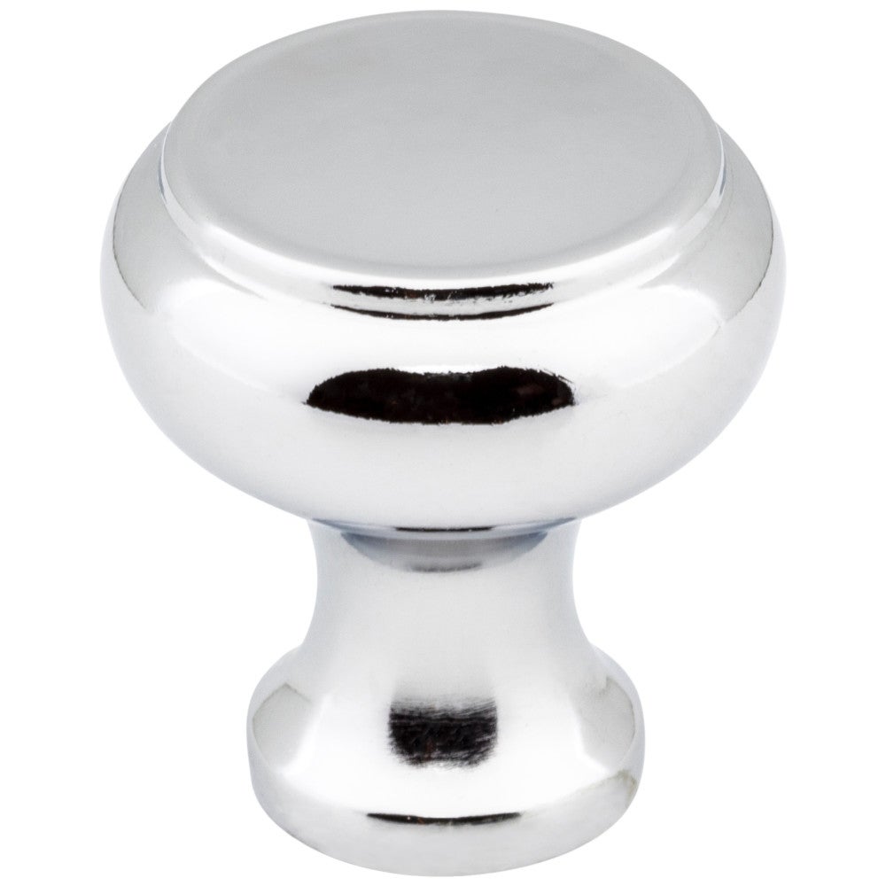 Hardware Resources 1-3/16" Diameter Satin Nickel Button Westbury Cabinet Knob