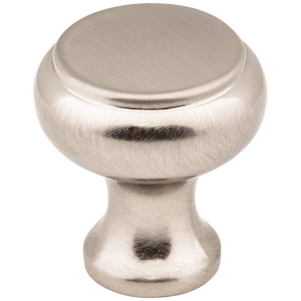 Hardware Resources 1-3/16" Diameter Satin Nickel Button Westbury Cabinet Knob
