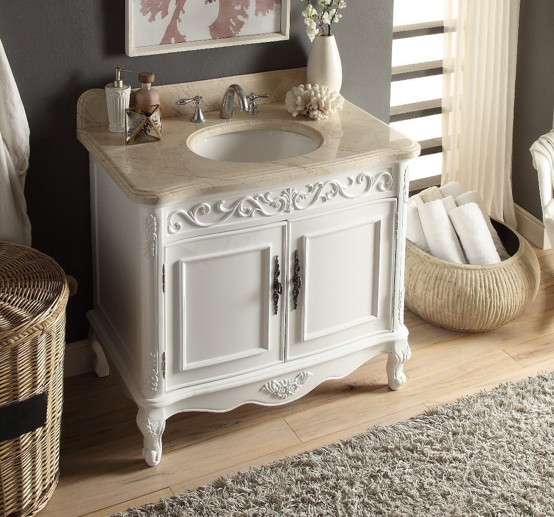 Chans Furniture HF-1092B 39" Carbone Bathroom Vanity - Model #  HF-1092B