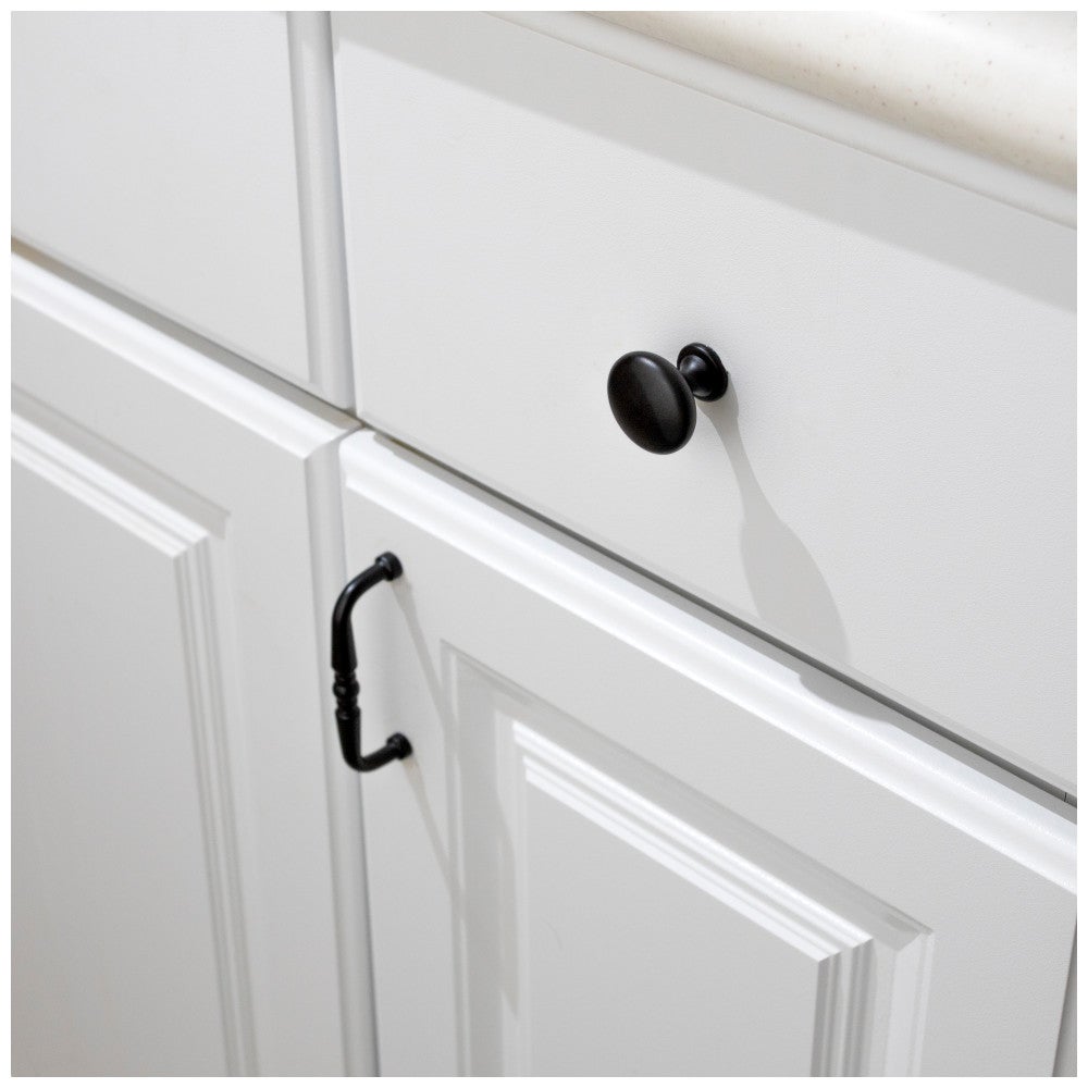 Hardware Resources 1-3/16" Diameter Satin Nickel Madison Cabinet Mushroom Knob