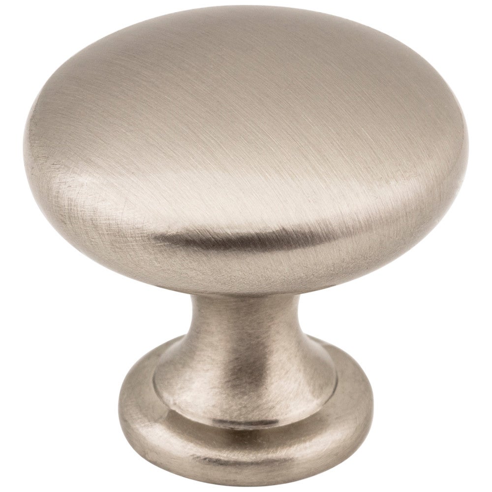 Hardware Resources 1-3/16" Diameter Satin Nickel Madison Cabinet Mushroom Knob