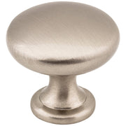 Hardware Resources 1-3/16" Diameter Satin Nickel Madison Cabinet Mushroom Knob