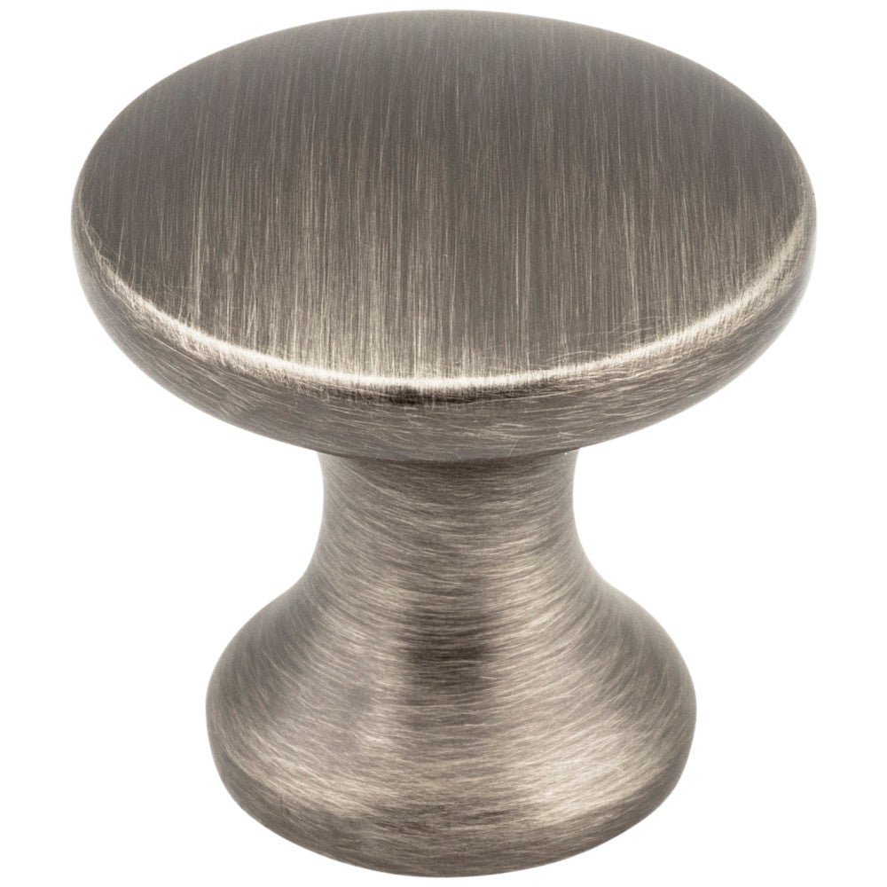 Hardware Resources 1" Diameter Satin Nickel Slade Cabinet Mushroom Knob