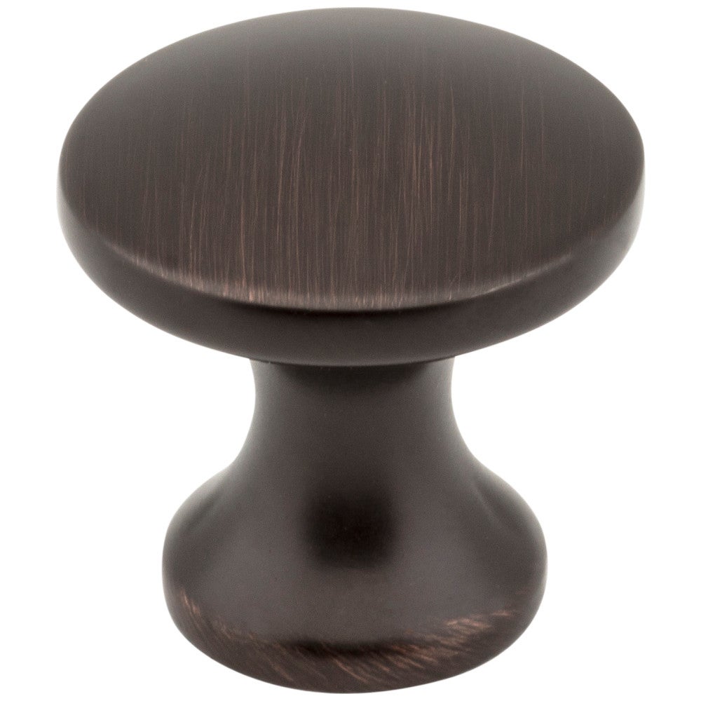 Hardware Resources 1" Diameter Satin Nickel Slade Cabinet Mushroom Knob