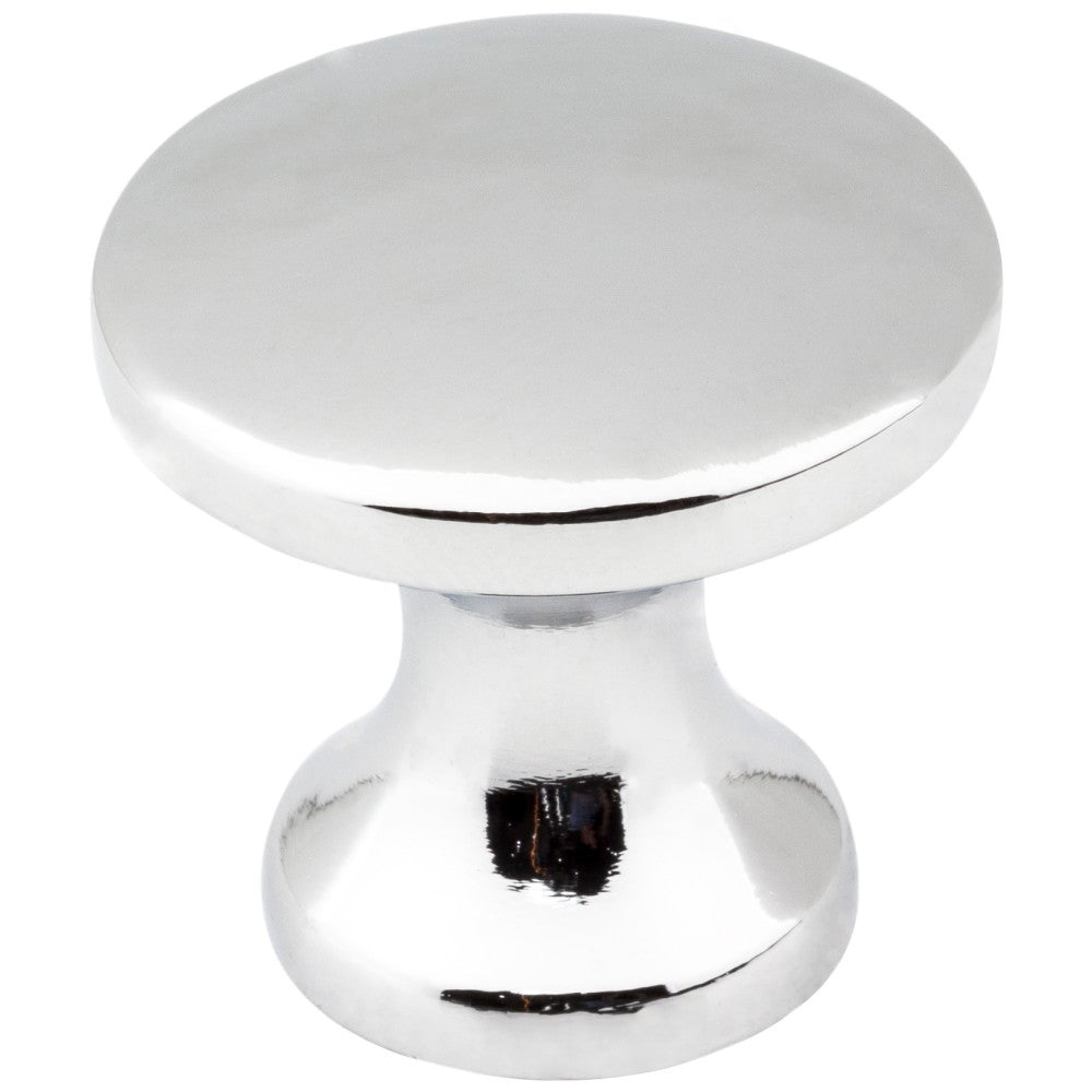 Hardware Resources 1" Diameter Satin Nickel Slade Cabinet Mushroom Knob