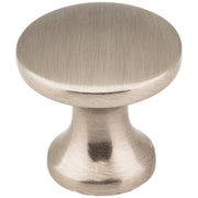 Hardware Resources 1" Diameter Satin Nickel Slade Cabinet Mushroom Knob