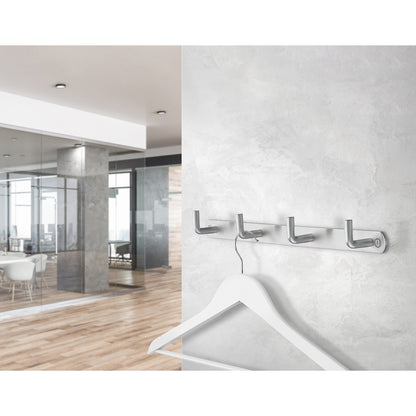 BESLAGSBODEN - Coat Rack, Quadruple, in Brushed Stainless Steel