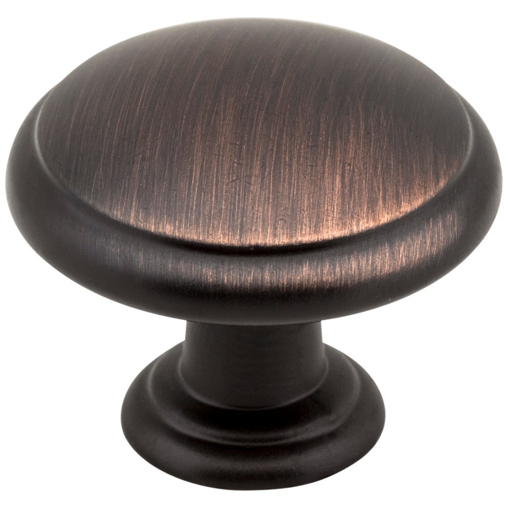 Hardware Resources 1-3/16" Diameter Brushed Oil Rubbed Bronze Gatsby Cabinet Mushroom Knob