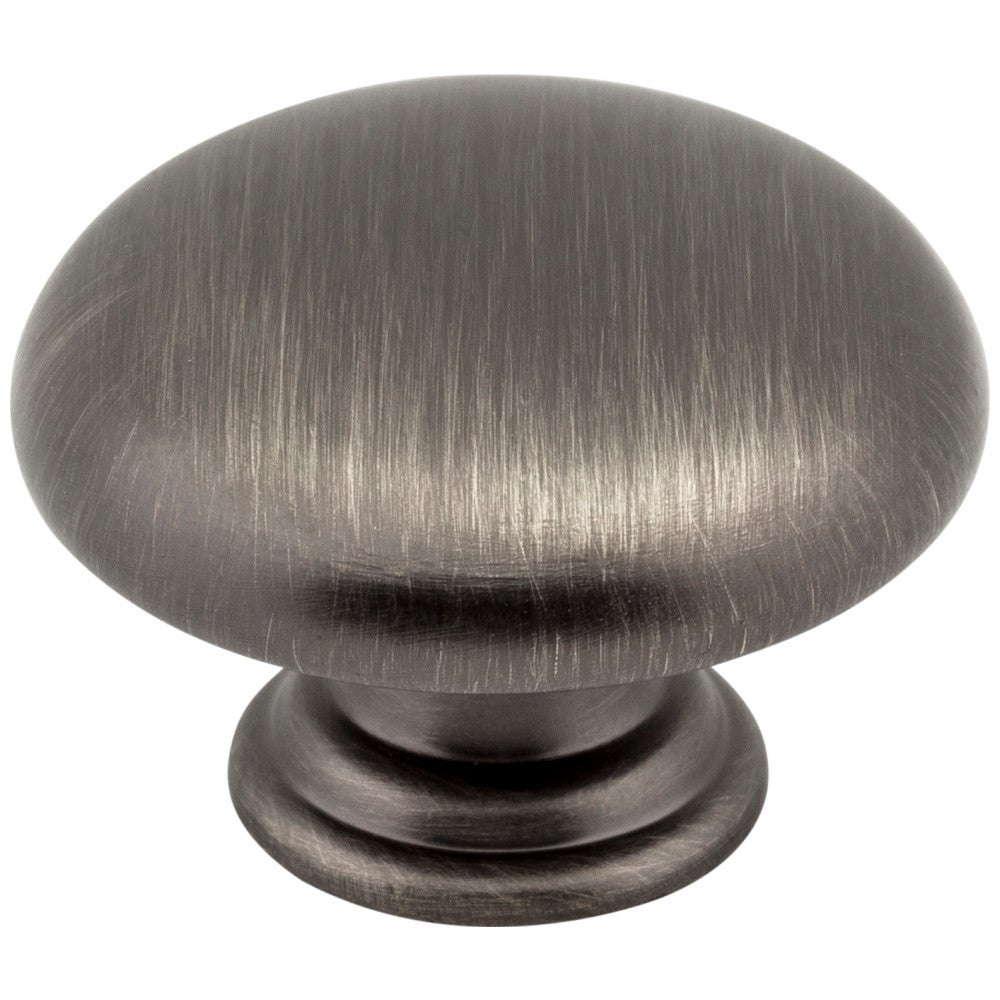 Hardware Resources 1-3/16" Diameter Satin Nickel Gatsby Cabinet Mushroom Knob