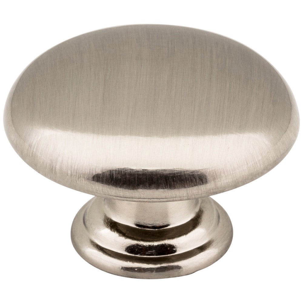 Hardware Resources 1-3/16" Diameter Satin Nickel Gatsby Cabinet Mushroom Knob
