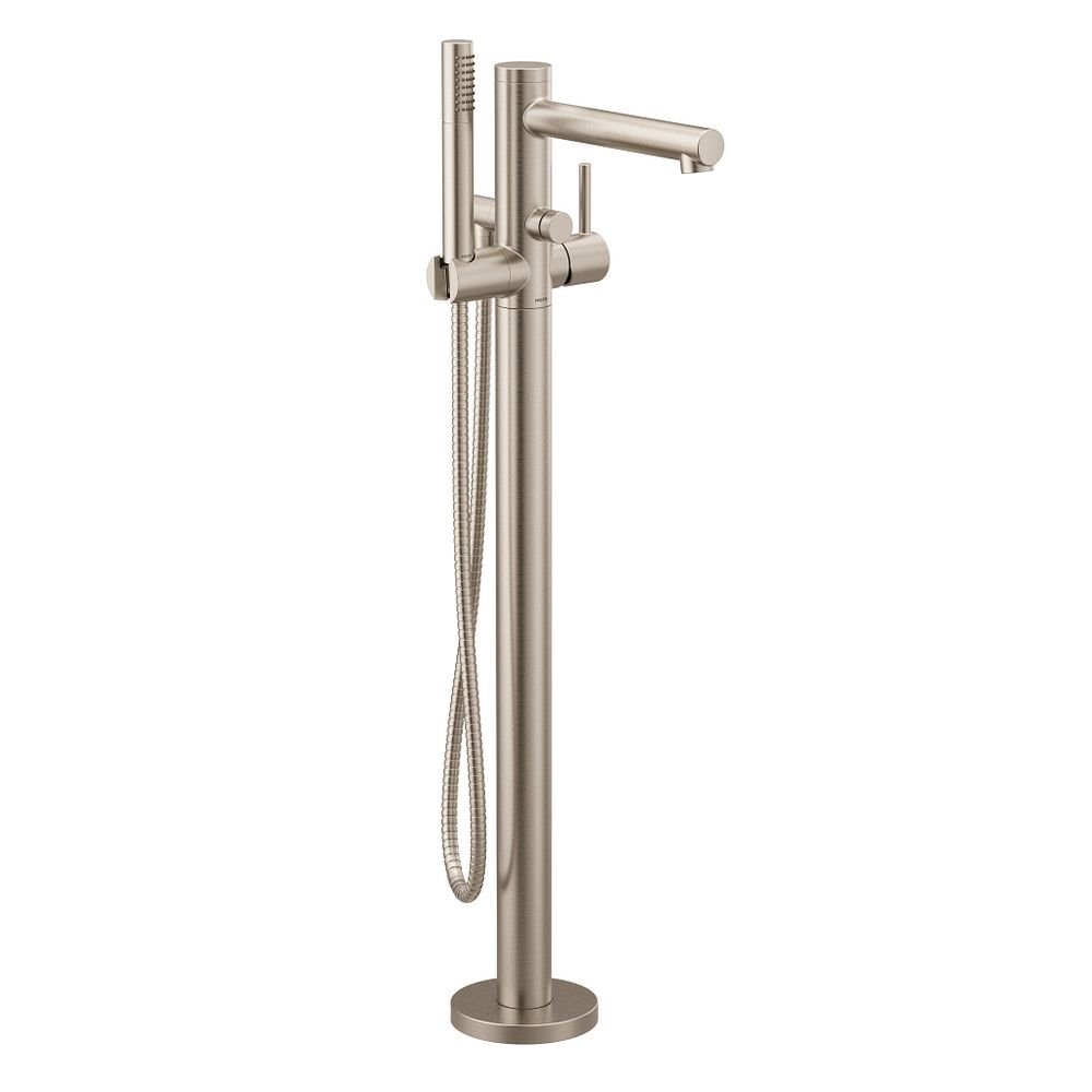 Align one-handle tub filler includes hand shower