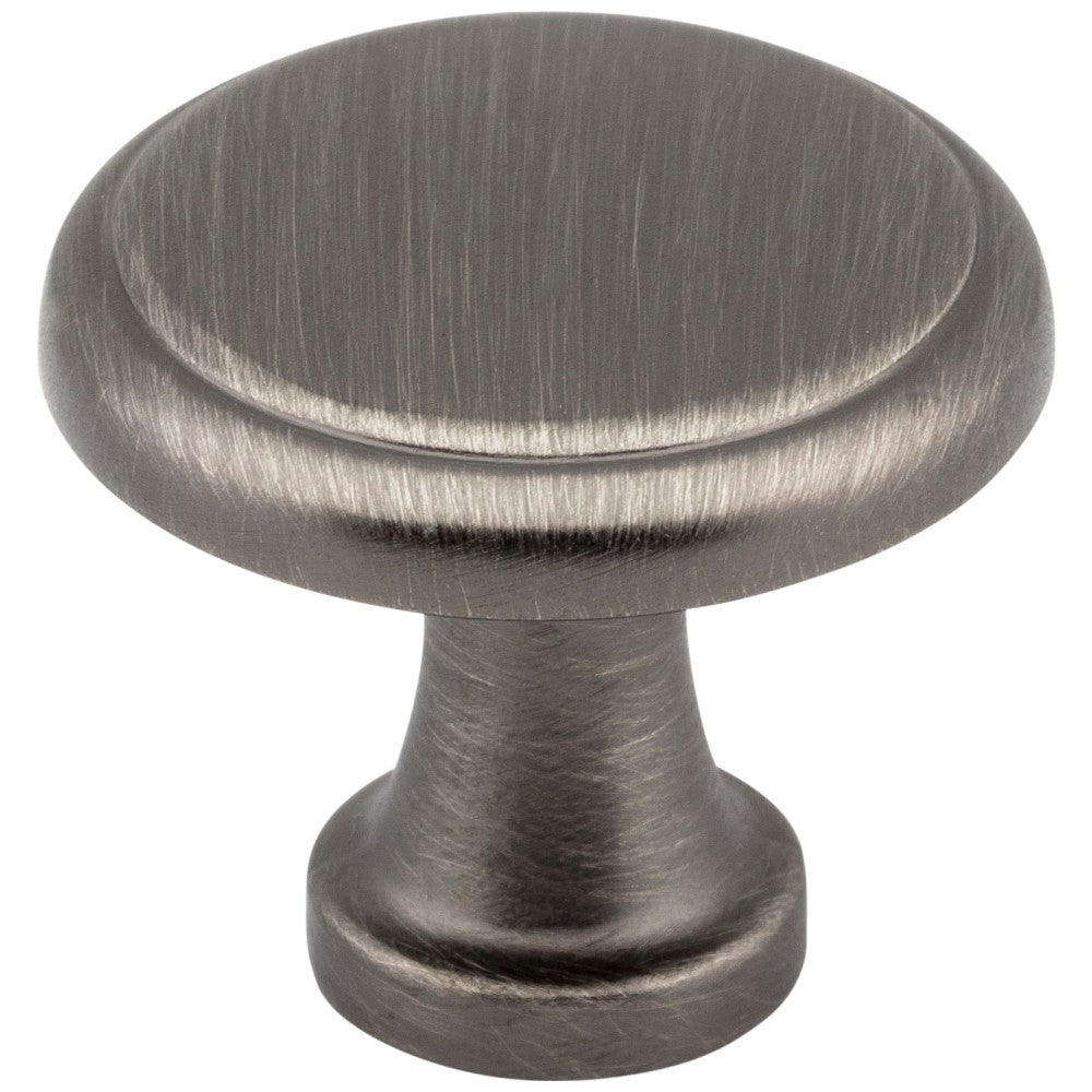 Hardware Resources 1-3/16" Diameter Satin Nickel Kenner Cabinet Mushroom Knob