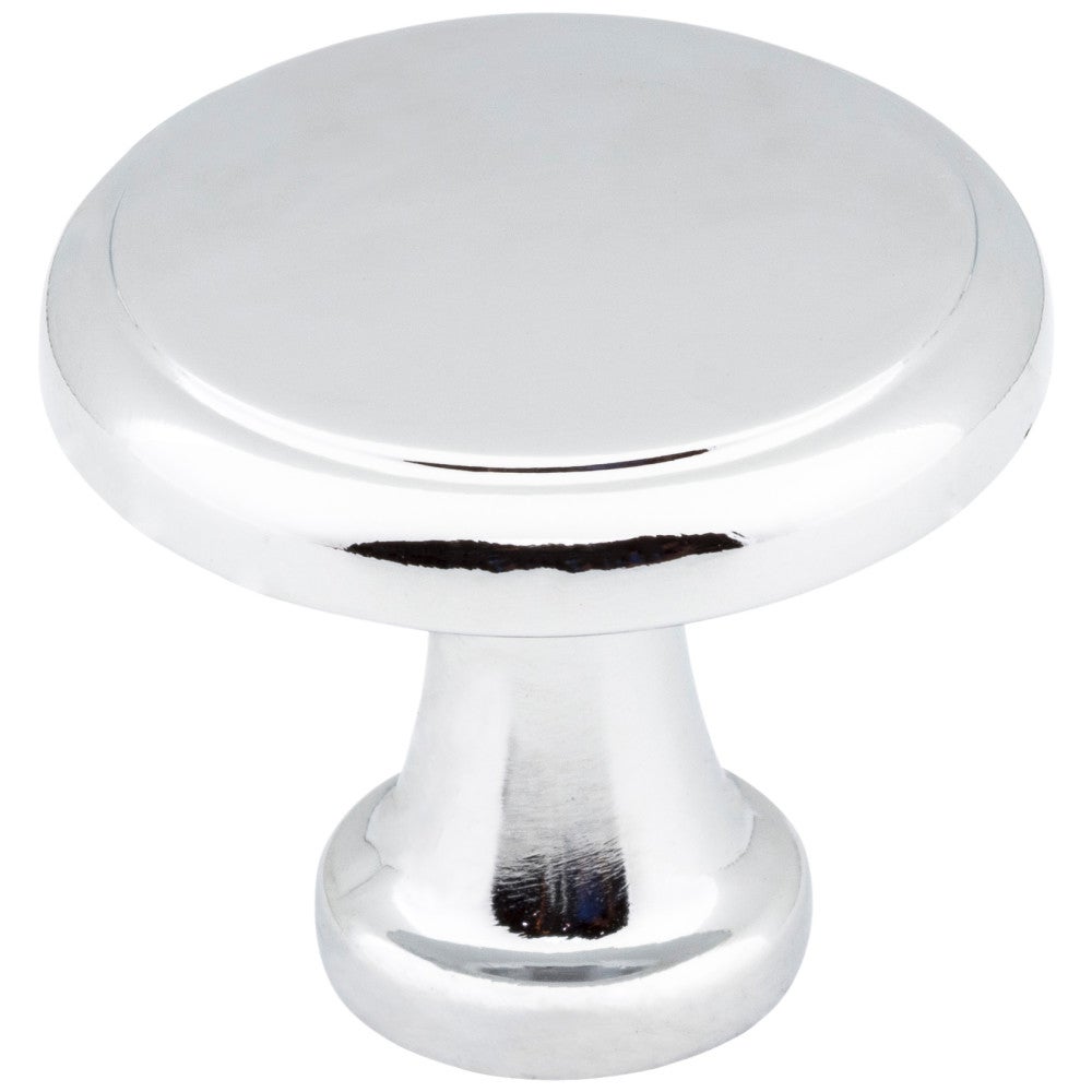 Hardware Resources 1-3/16" Diameter Satin Nickel Kenner Cabinet Mushroom Knob