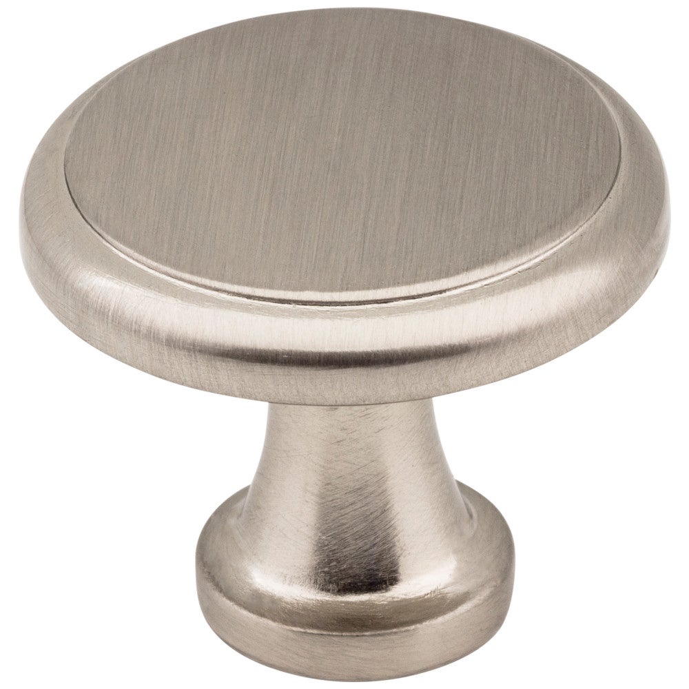Hardware Resources 1-3/16" Diameter Satin Nickel Kenner Cabinet Mushroom Knob