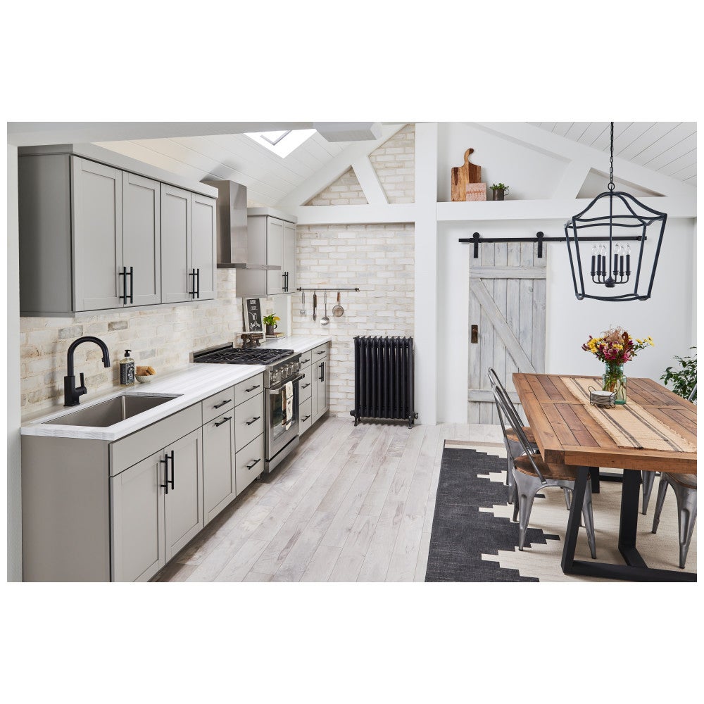 Hardware Resources 96 mm Center-to-Center Hollow Matte Black Stainless Steel Naples Cabinet Bar Pull