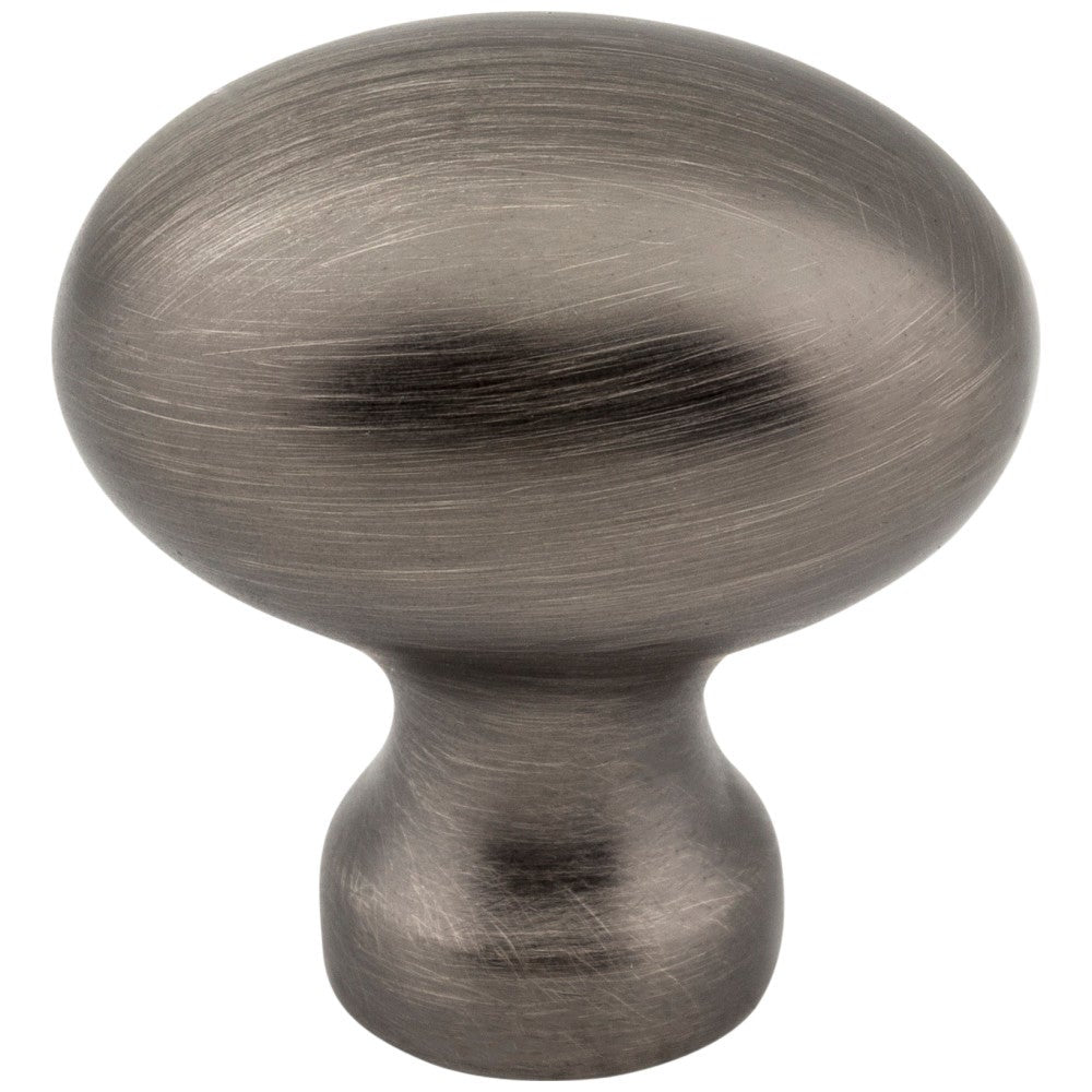 Hardware Resources 1-3/16" Overall Length Satin Nickel Football Bordeaux Cabinet Knob