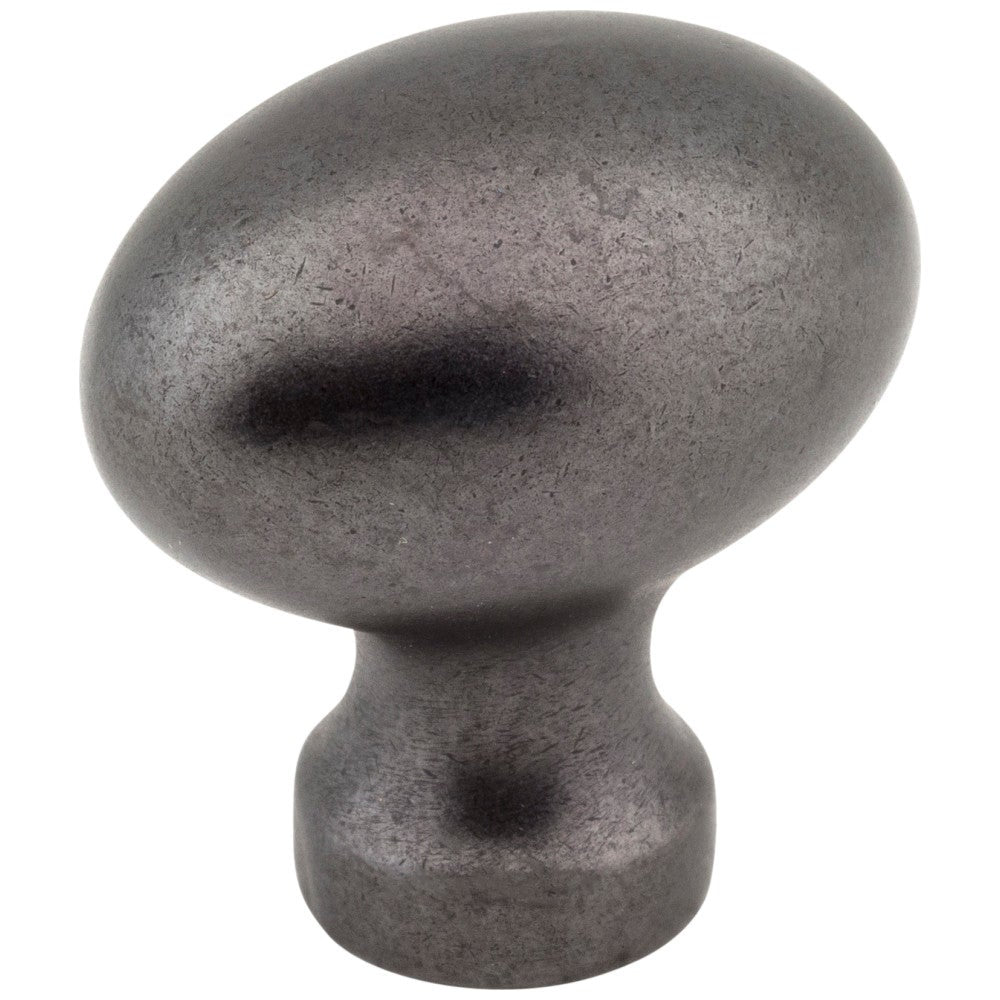 Hardware Resources 1-3/16" Overall Length Satin Nickel Football Bordeaux Cabinet Knob