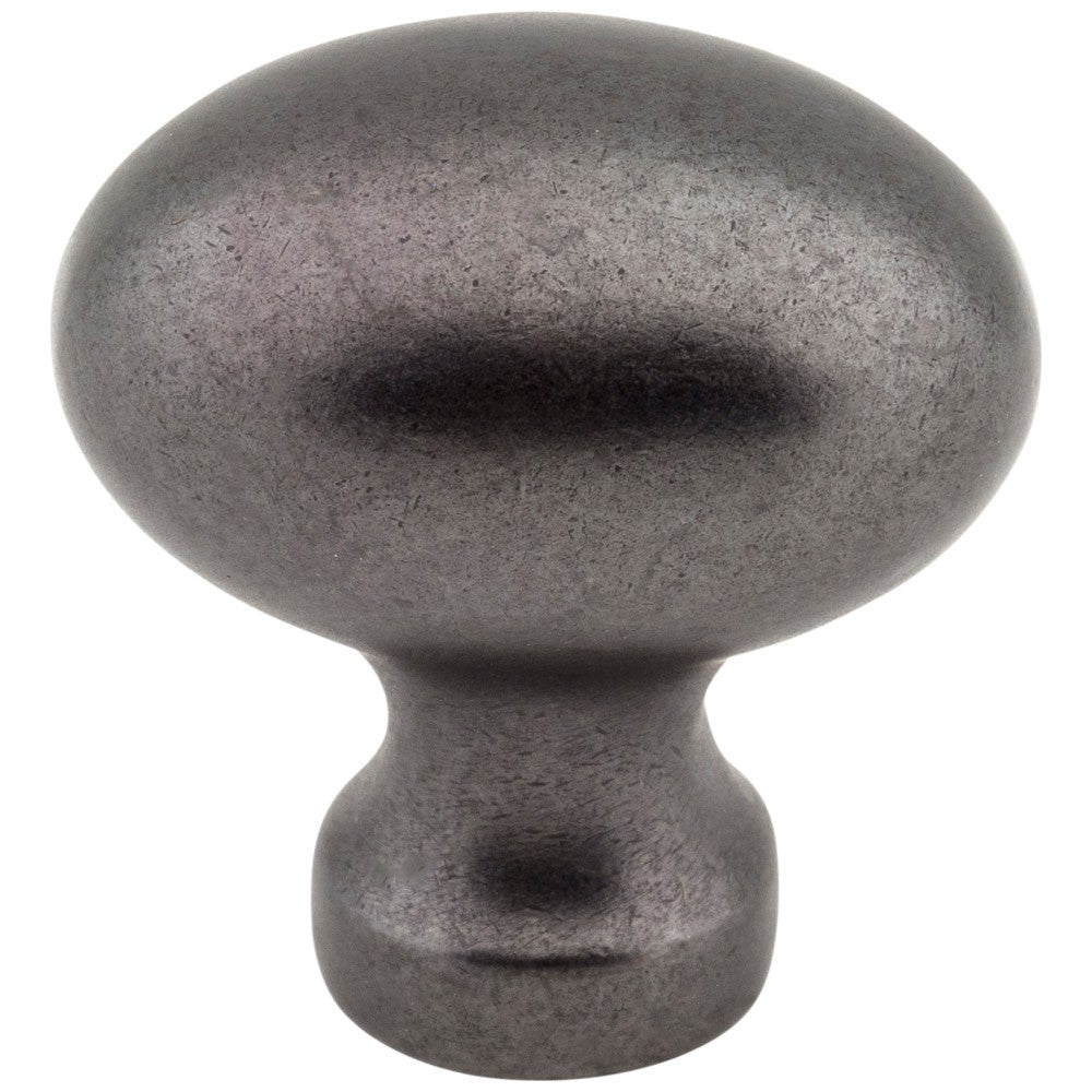 Hardware Resources 1-3/16" Overall Length Satin Nickel Football Bordeaux Cabinet Knob